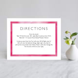 "Skyline Atlanta" - Direction Cards in Magenta by Laura Condouris - Front