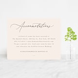 "Scarlet" - Direction Cards in Blush by Hooray Creative - Front