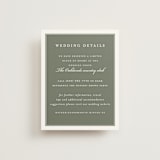 "Greenery crest" - Direction Cards in Sage by Sarah Knight - Front
