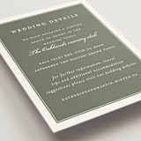 "Greenery crest" - Direction Cards in Sage by Sarah Knight - Detail