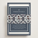 "Ariah" - Direction Cards in French Blue by Jennifer Postorino - Assembled with Belly Band