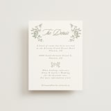 "Vintage Garden" - Direction Cards in Forest by Sherley Ferreira - Front