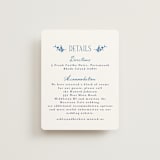 "Positano" - Direction Cards in Cerulean by Tamara Hilje - Front