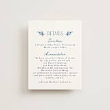"Positano" - Direction Cards in Cerulean by Tamara Hilje - Front