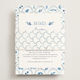 "Positano" - Direction Cards in Cerulean by Tamara Hilje - Assembled with Belly Band