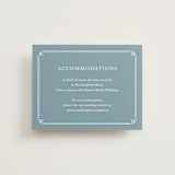 "Fleur Corner" - Direction Cards in French Blue by Carolyn MacLaren - Front