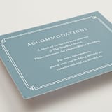 "Fleur Corner" - Direction Cards in French Blue by Carolyn MacLaren - Detail