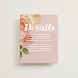 "July Garden" - Direction Cards in Petal by Olivia Kanaley Inman - Front