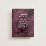 "iliya" - Direction Cards in Bordeaux by Itsy Belle Studio - Front