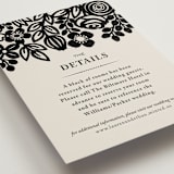 "Modern Floral Frame" - Direction Cards in Champagne by Faith Harlow - Detail
