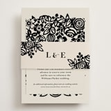 "Modern Floral Frame" - Direction Cards in Champagne by Faith Harlow - Assembled with Belly Band