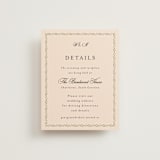 "Monogramed" - Direction Cards in Blush by Susan Moyal - Front