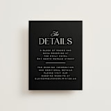 "Galleria" - Direction Cards in Onyx by Laura Hankins - Front