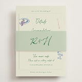 "tablescape drawing" - Direction Cards in Garden by Cass Loh - Assembled with Belly Band