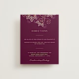 "Henna" - Direction Cards in Mixed Berry by fatfatin - Front