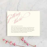 "Winter Flourish" - Direction Cards in Petal Pink by Annie Clark - Front