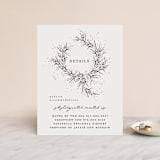 "A Sketched Wreath" - Direction Cards in Concrete by Plain White Paper Co - Front