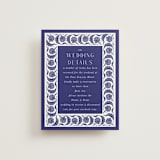 "Topkapi" - Direction Cards in Cobalt by Nazia Hyder - Front