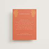 "Heritage Paisley" - Direction Cards in Tangerine by Kanika Mathur - Front