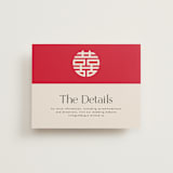 "Happy in Love" - Direction Cards in Cream by Inkblot Design - Front