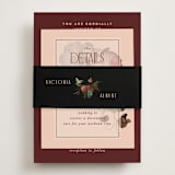 "Museum" - Direction Cards in Burgundy by Nazia Hyder - Assembled with Belly Band