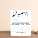 "Semi Formal" - Direction Cards in Navy by Kerry Doyle - Front
