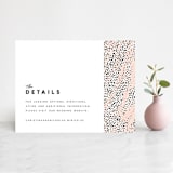 "Textured Dots" - Direction Cards in Blush by Emily Sabol Goss - Front