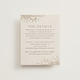 "Preserved Fall Botanicals" - Direction Cards in Linen by Erin Deegan - Front