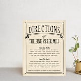 "Inked" - Direction Cards in Honey Bee by GeekInk Design - Front