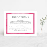 "Skyline - Washington DC" - Direction Cards in Magenta by Laura Condouris - Front