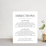 "Classic" - Direction Cards in Tuxedo by Lauren Chism - Front