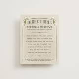 "Rustic Love" - Direction Cards in Parchment by GeekInk Design - Front
