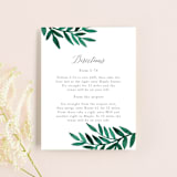"Painted Greenery" - Direction Cards in Evergreen by Katharine Watson - Front