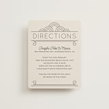 "Deco Nouveau" - Direction Cards in Cream by GeekInk Design - Front