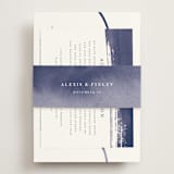 "Love" - Direction Cards in Navy by Shannon Chen of Four Wet Feet Studio - Assembled with Belly Band