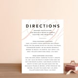 "Twirl Monogram A" - Direction Cards in Blush by Ariel Rutland - Front