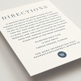 "Wedding Stamp" - Direction Cards in Navy by Kasia Labocki - Detail