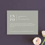 "Stacked date" - Direction Cards in Cotton by Amy Kross - Front