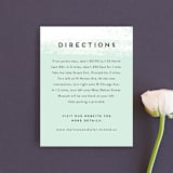 "Museum quality" - Direction Cards in Teal by Jennifer Wick - Front