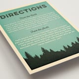 "Mountain View" - Direction Cards in Forest by Nam Bourassa - Detail