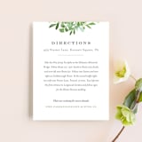 "Leafy ampersand" - Direction Cards in Mint Leaf by Jennifer Wick - Front