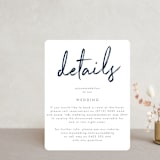 "Funky Names" - Direction Cards in Navy by Phrosné Barwood - Front