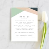"Simply Abstract" - Direction Cards in Pond by Brianne Larsen - Front