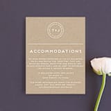 "Modern Stamp" - Direction Cards in Kraft by seulghi - Front