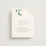 "Spring Wildflowers" - Direction Cards in Floral by Mere Paper - Front