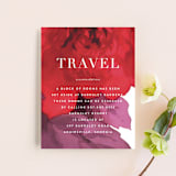 "Centifolia Rose" - Direction Cards in Velvet by kelli hall - Front