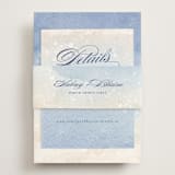 "Beachy" - Direction Cards in Ocean by Rebecca Daublin - Assembled with Belly Band