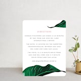 "Mod Palm" - Direction Cards in Pearl by Erin Hodges - Front