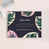 "Painterly Plant" - Direction Cards in Midnight by Hooray Creative - Front