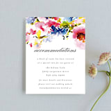 "Technicolor Flora" - Direction Cards in Poppy by Angela Marzuki - Front